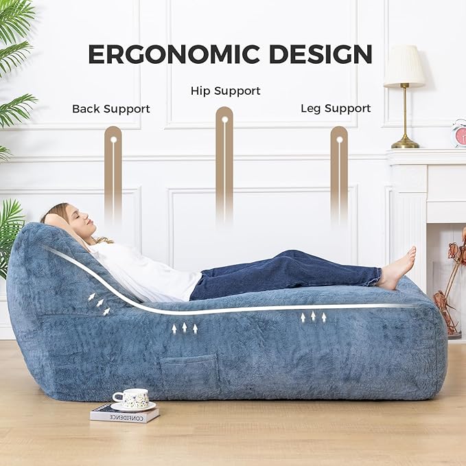 Giant Bean Bag Lounger Chair for Adults - Image 5