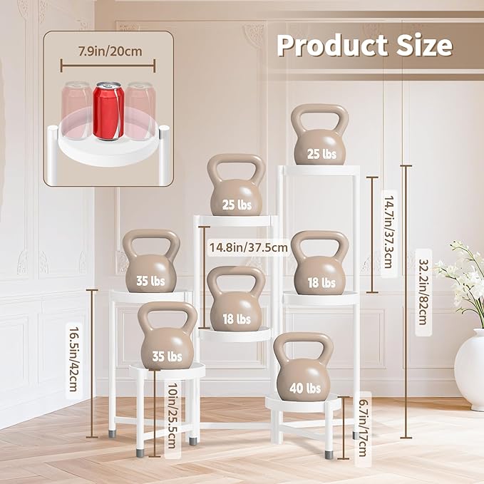LASZOLA 7 Tiered Folding Tall Plant Stand Indoor - Image 6