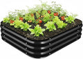 Galvanized Raised Garden Bed for Gardening, Modular Above Ground Growing by Unknown