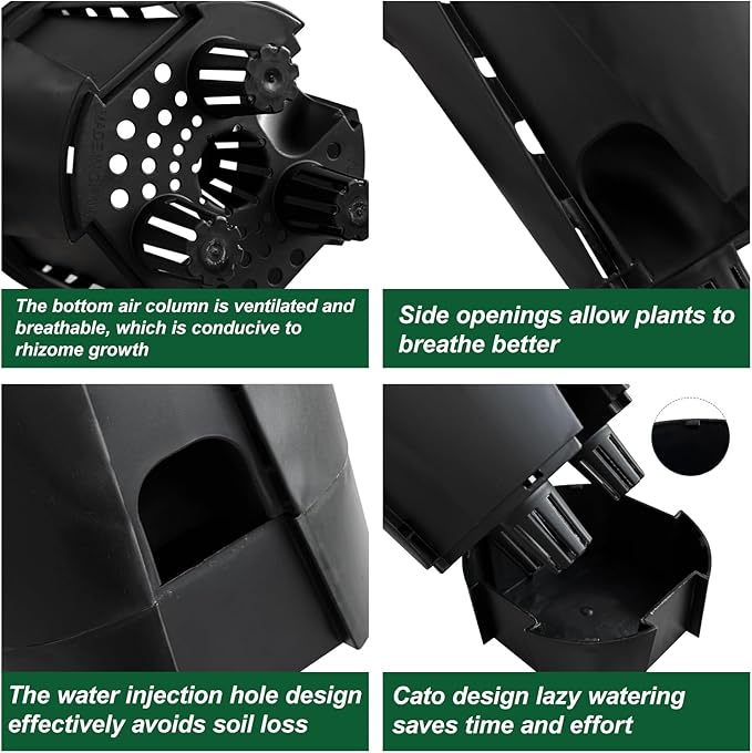 Cdd's Path 5-Pack 6 Inch Naked Root Planter Self Watering Pots Set - Image 7