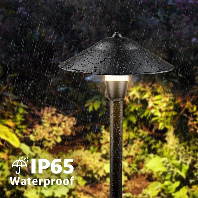 SUNVIE LED Pathway Lights Low Voltage 12-24V 3W Landscape Lighting, 3000K Low - Image 5
