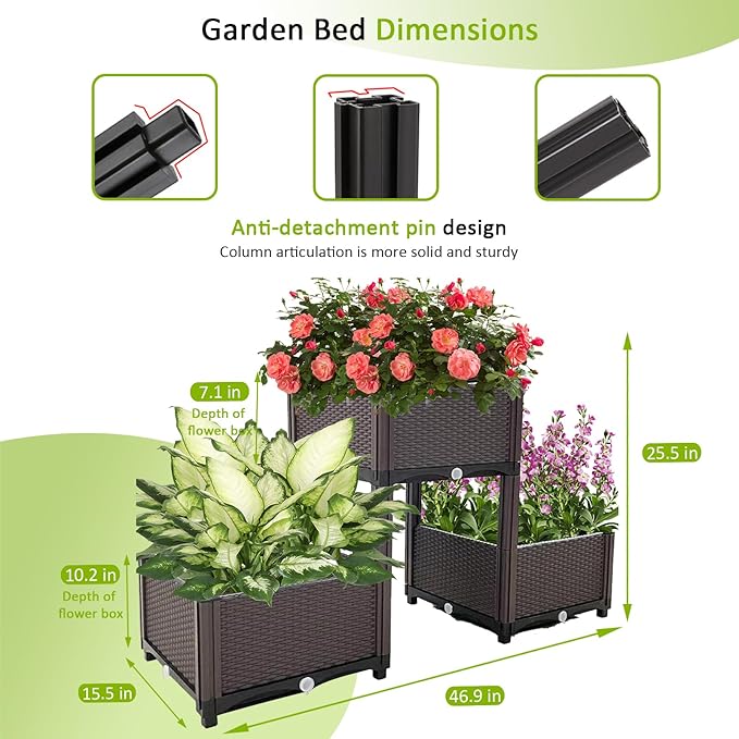 Raised Garden Bed with Legs Planters - Image 4