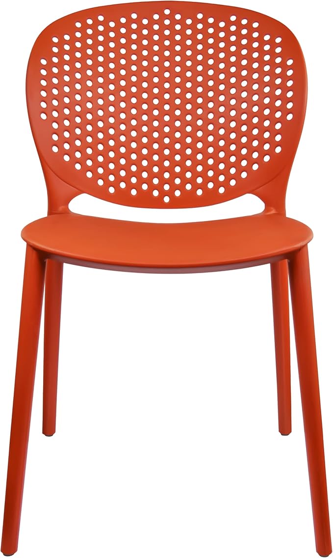2xhome Set of 3 Patio Dining Chairs | Modern Stackable Outdoor Pool Side Chair - Image 8