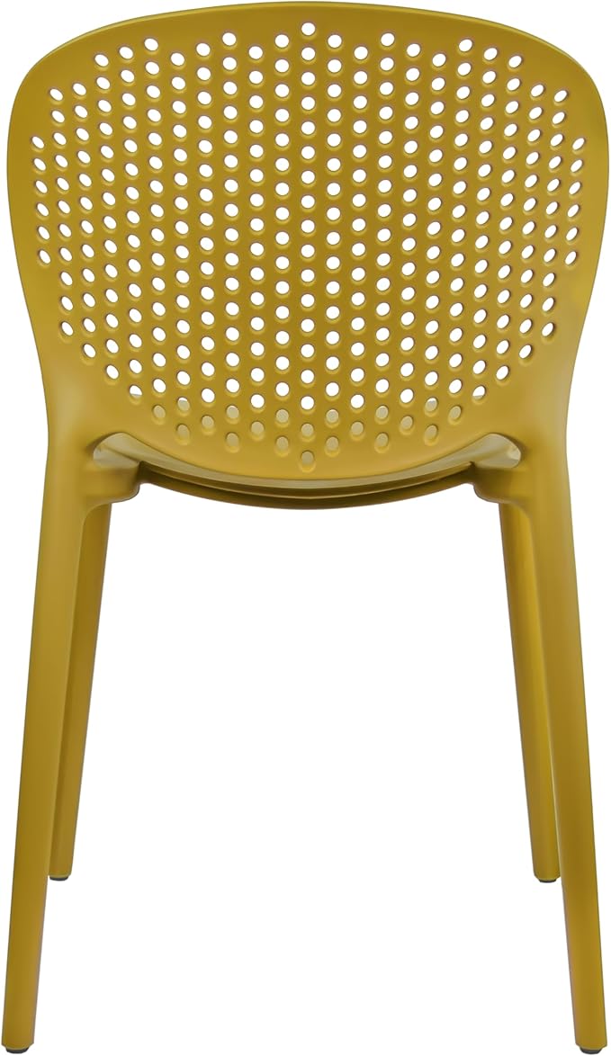 2xhome Set of 2 Patio Dining Chairs | Modern Stackable Outdoor Pool Side Chair - Image 8