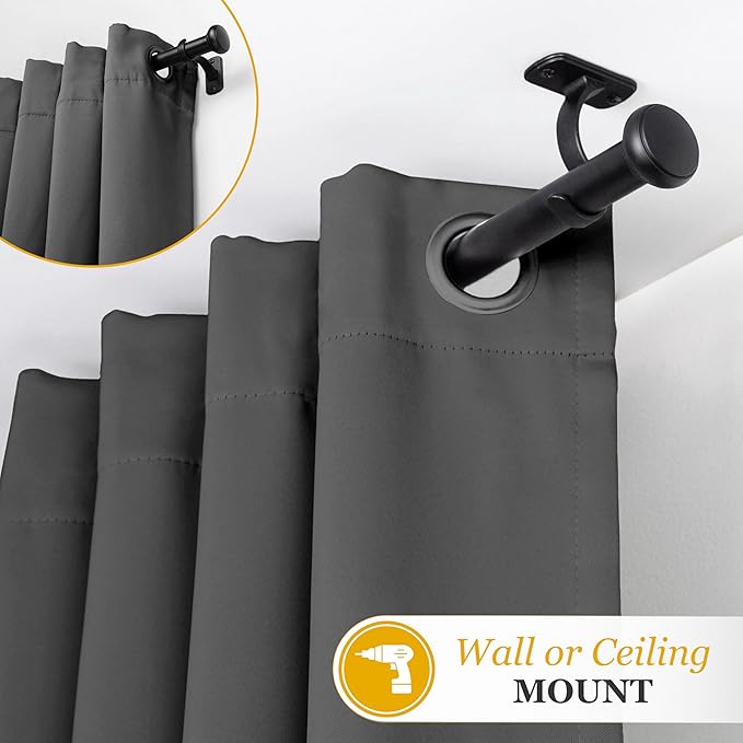 Kenney KN90001 1" Weaver Indoor/Outdoor Rust-Resistant Curtain Rod - Image 5