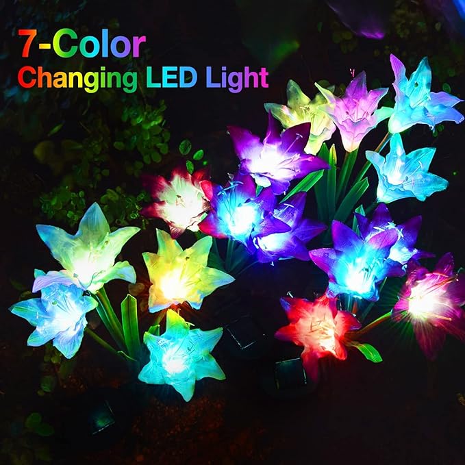 KOOPER Outdoor Solar Lights, 8 Pack Solar Garden Light - Image 2