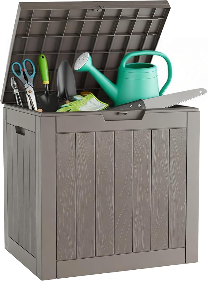 Outdoor Storage Box, Resin Deck Boxes Indoor and outdoor, Waterproof Storage by NBYSGO