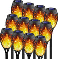 Kurifier 12Pack Flickering Flame Solar Torch Lights by Kurifier