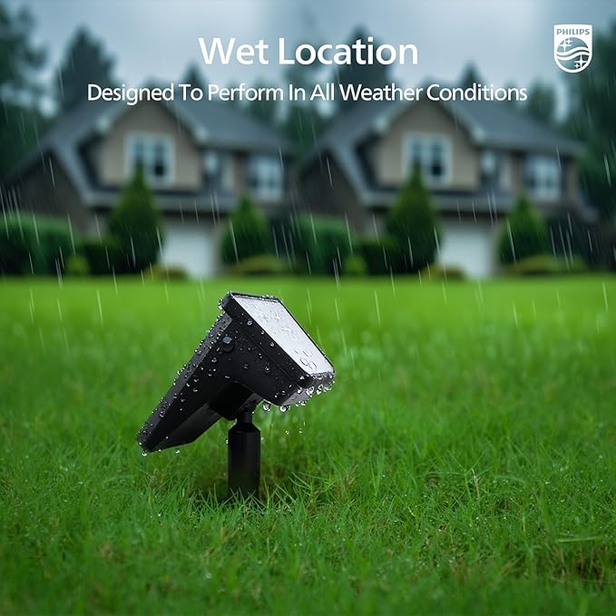 Philips 4 Packs Solar Spot Lights Outdoor Waterproof, 28 LED 3000K Solar - Image 7