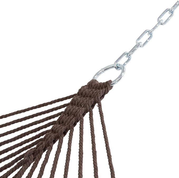 Sunnydaze Cotton Rope Hammock for Outside - Image 8