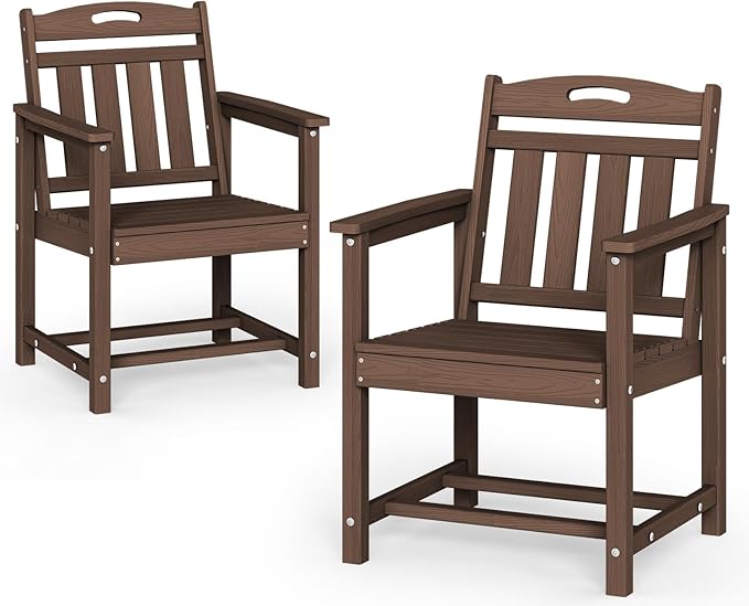 Set of 2 Weatherproof Patio Chairs by Suunyn