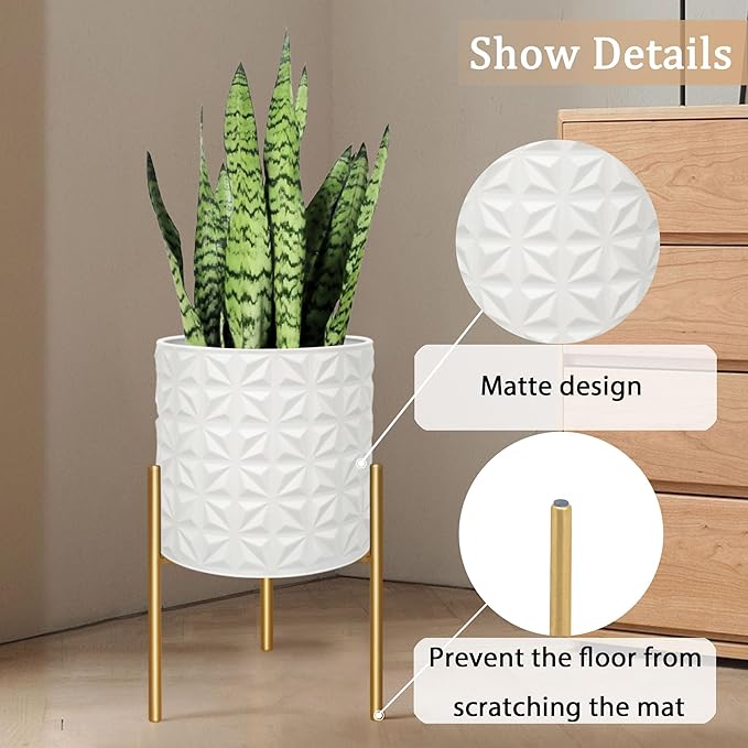ARNIS Modern Planter Pots, Decorative Planters, Metal Pots - Image 4