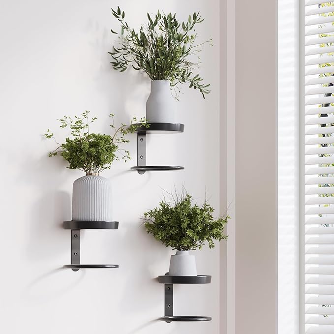 Metal Wall Planters Mid Century Modern Floating Shelves by HomecourtyardsInterio