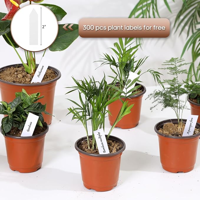 300 Pack 4 Inch Plastic Nursery Pots - Image 4
