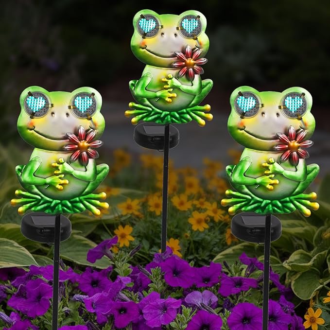 Solar Frog Garden Stake 39.3inch - Image 8