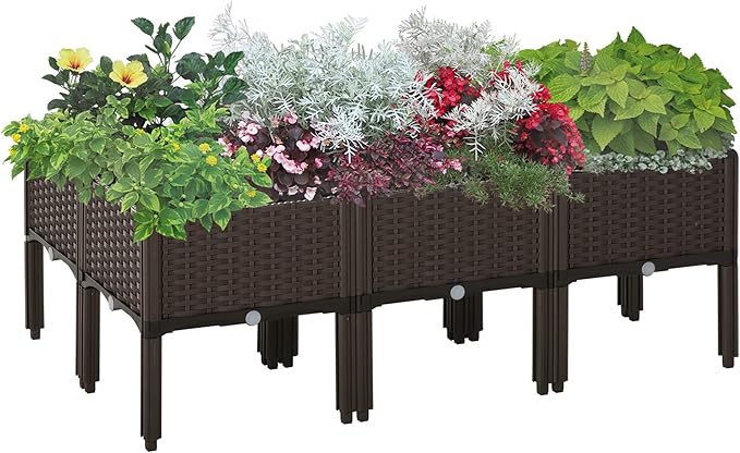 Outsunny 6 Piece Raised Garden Bed by Outsunny