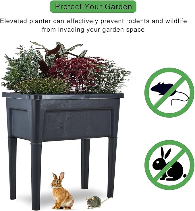 4 Pcs Plastic Raised Garden Beds - Image 4