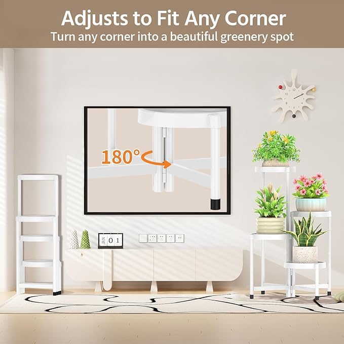 LASZOLA 4 Tiered Folding Plant Stand Indoor - Image 4