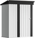 Devoko Outdoor Storage Shed 5 x 3 FT Lockable Metal Garden Shed Steel by DEVOKO