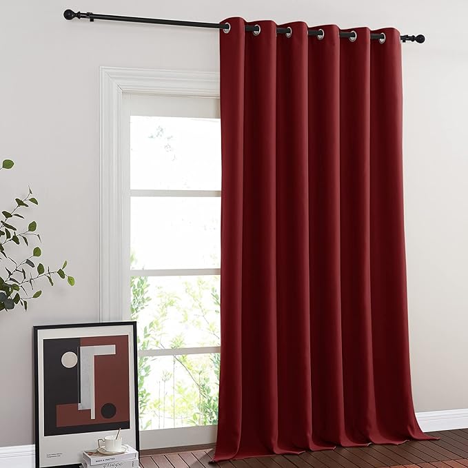 NICETOWN Blackout Sliding Glass Door Curtains, Room Darkening Thermal Insulated by NICETOWN