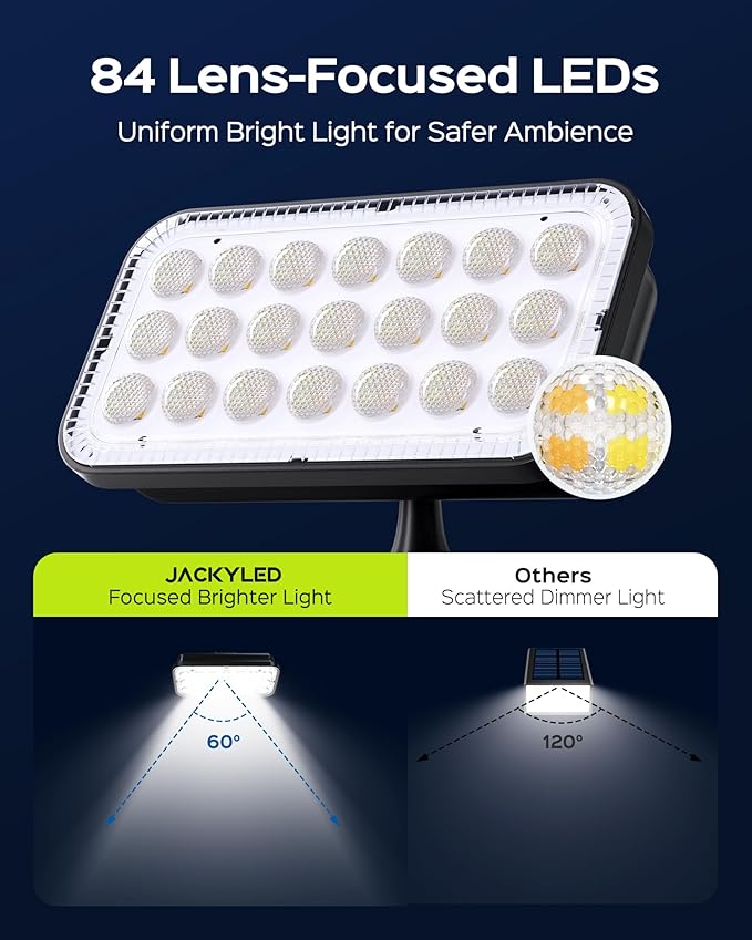 JACKYLED Solar Lights Outdoor Waterproof, Solar Tree Lights Outdoor - Image 7