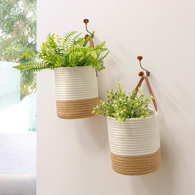 Goodpick 2pack Jute Rope Hanging Basket - Image 4