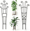 32.6'' Plant Trellis for Potted Climbing Plants Indoor, Rustproof Metal by Unknown