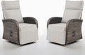 Belord Dual-Adjust Outdoor Swivel Recliner Chair – Reclining Patio Chair by Belord
