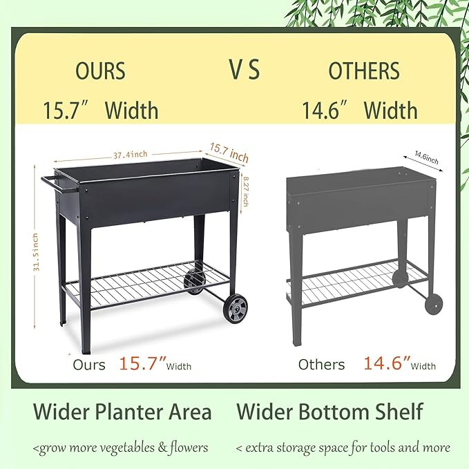 31.5" Tall Raised Garden Bed - Image 2