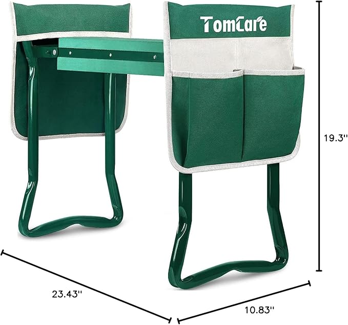 TomCare Upgraded Garden Kneeler Seat Widen Soft Kneeling Pad Garden Stools - Image 3
