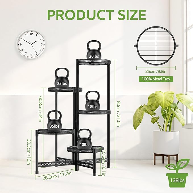 iDavosic.ly 5 Tier Large Plant Stand Indoor - Image 2