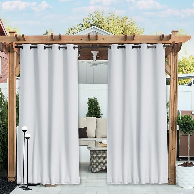 NICETOWN 2 Panels Outdoor Curtains by NICETOWN