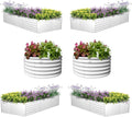A ANLEOLIFE 6-Pack 4X4X1.5ft & 8X4X1.5ft Deep Root Galvanized Raised Garden by AAnleolife