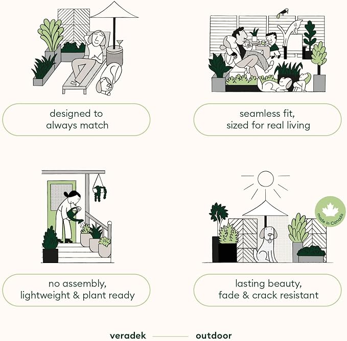 Veradek Block Series Span Plastic Planter - Image 9