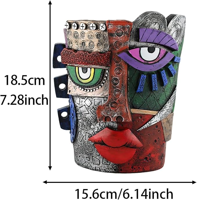 TOZLU Picasso Brutalist Beauty Face Flower Pot - Image 2