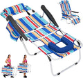 ABORON Tanning Chair with Face Hole, 5-Position Adjustable Reclining Beach by ABORON