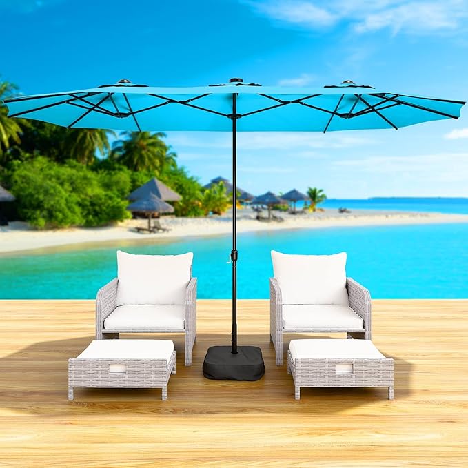 LEVELEVE 14FT Double-Sided Patio Umbrella - Image 2