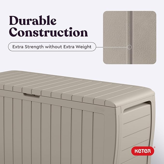 Keter Marvel Plus 71 Gallon Resin Outdoor Storage Box - Image 9