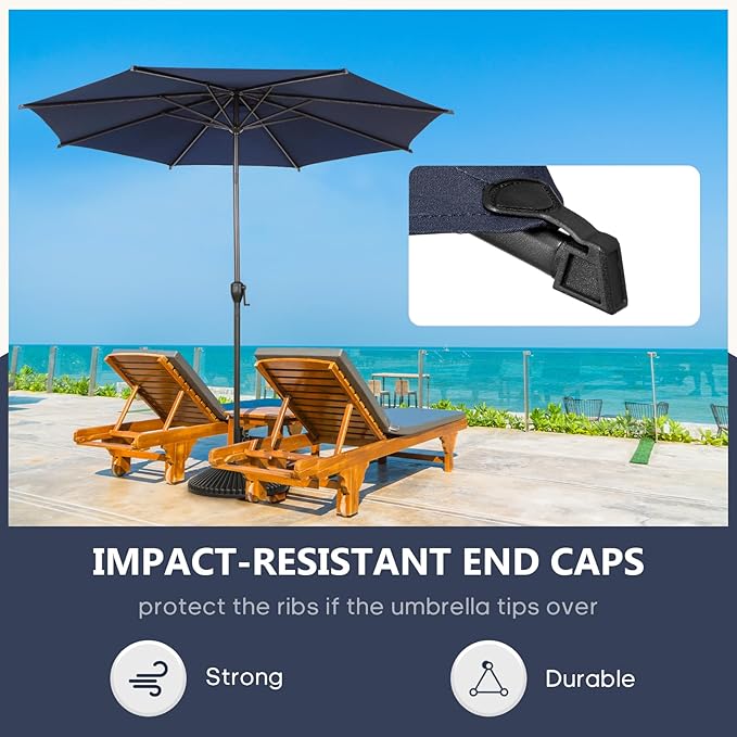 Abba Patio 11FT Lyon Outdoor Patio Umbrella Outdoor Table Umbrella - Image 4