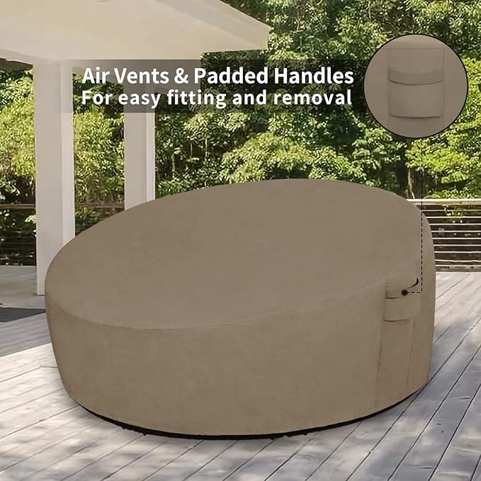 Easy-Going Heavy Duty 600D Outdoor Daybed Cover 88 Inch UV Resistant Patio - Image 5
