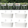 Dahey 4 Pcs Metal Iron Hanging Flower Pots by Dahey