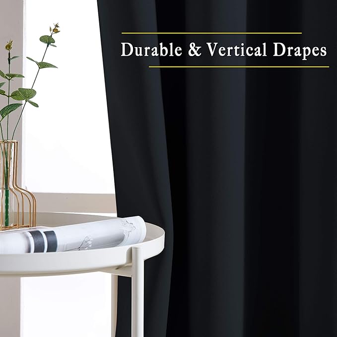 NICETOWN Black Out Dooway Curtain 80 inches Long, Grommet Thermal Insulated - Image 5