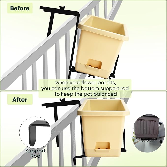 Planter Box Brackets, Adjustable Window Box Brackets - Image 4
