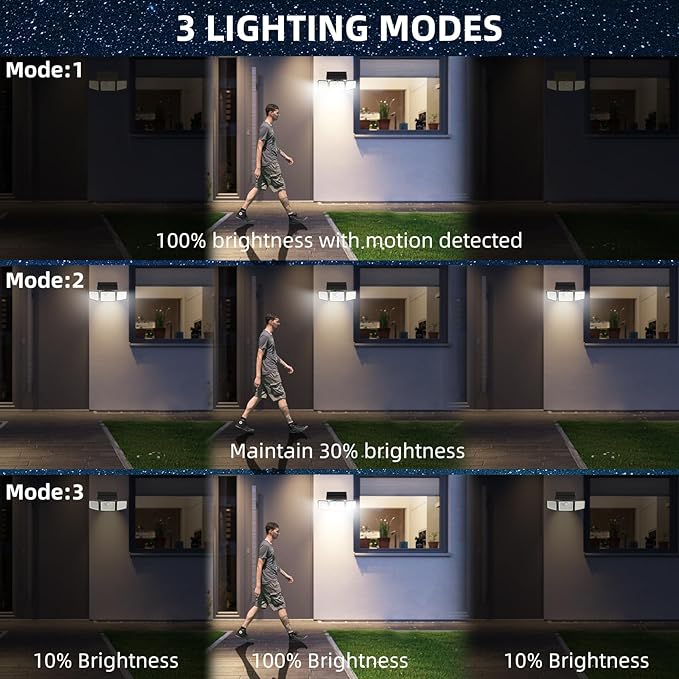 2500LM Solar Lights Outdoor - Image 6