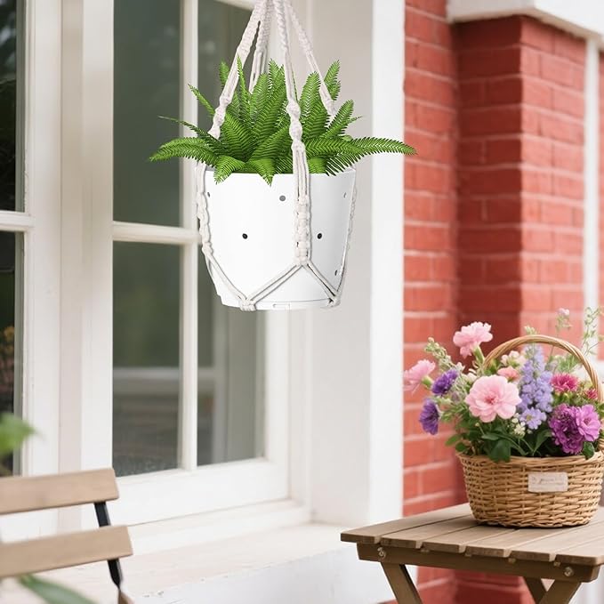 garini 2 Pack 20 Inches Macrame Plant Hanger Rope to Hang Flower Pot Plant - Image 5