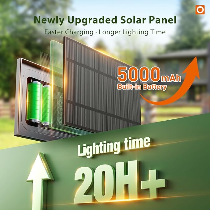 addlon 100FT Solar String Lights Outdoor - Image 2