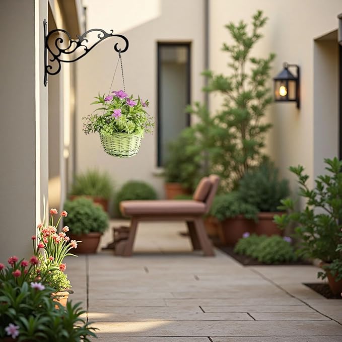 AIM & GGKK Metal Plant Hanger Hook – 2 Pack Hanging Plant Holder - Image 5