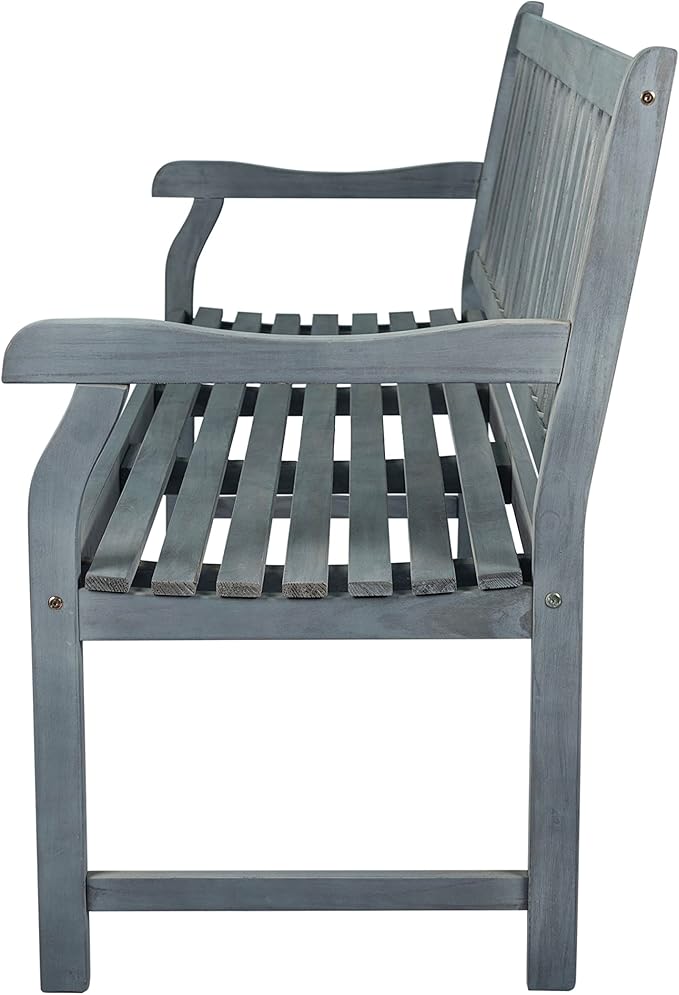 JONATHAN Y BNH101B Laurel 59.1" 3-Seat Slat-Back 600-Lbs Support Acacia Wood - Image 8