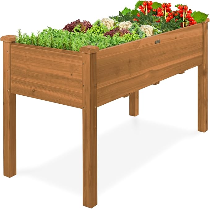 Best Choice Products 48 x 24 x 30 Inches Raised Garden Bed, Elevated Wood by BestChoiceProducts