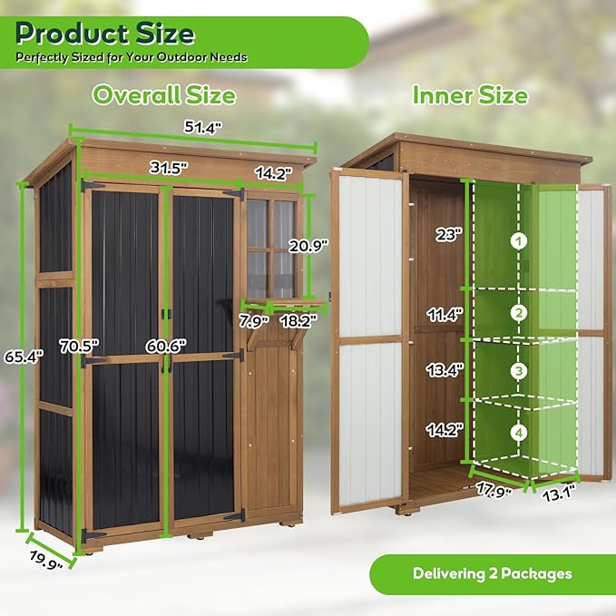 PetsCosset Large Outdoor Storage Cabinet Waterproof - Image 3